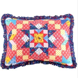 The Pioneer Woman Sham King Size Pair Starlight Patchwork Print Multicolor NWT